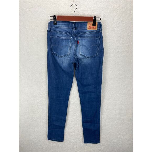 Levi's 711 Skinny Jeans Women's Size 26 Stretch‎ Dark Wash Blue Denim - Picture 5 of 8